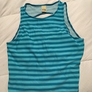 Kortni Jeane Circle Back Swim Top blue